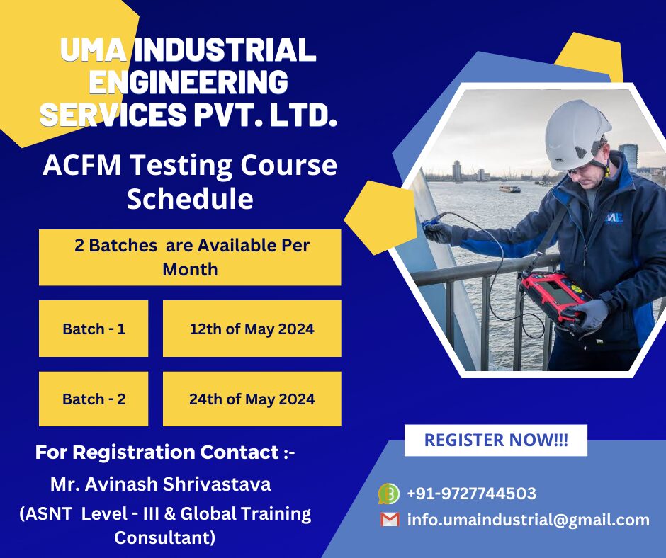 ACFM Testing course schedule